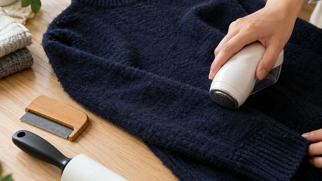 Как убрать катышки с одежды